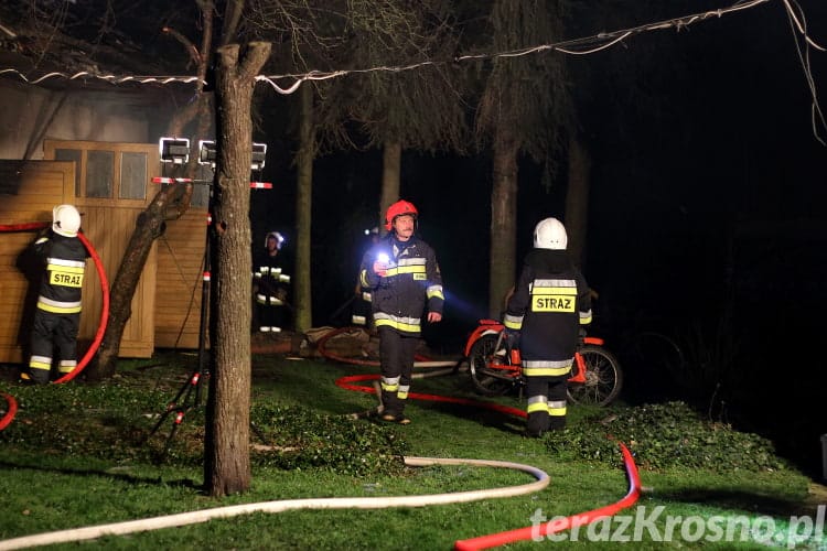 Pożar budynku gospodarczego we Wrocance