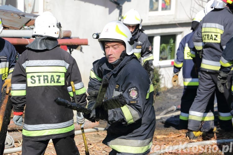 Pożar budynku gospodarczego w Głojscach