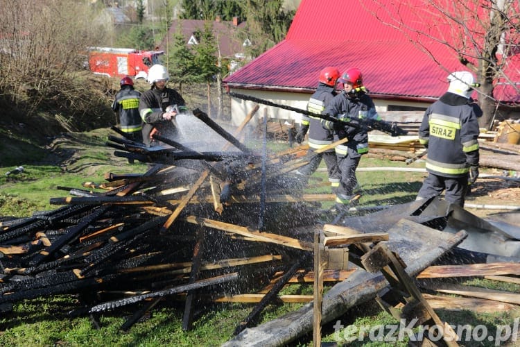 Pożar budynku gospodarczego w Głojscach