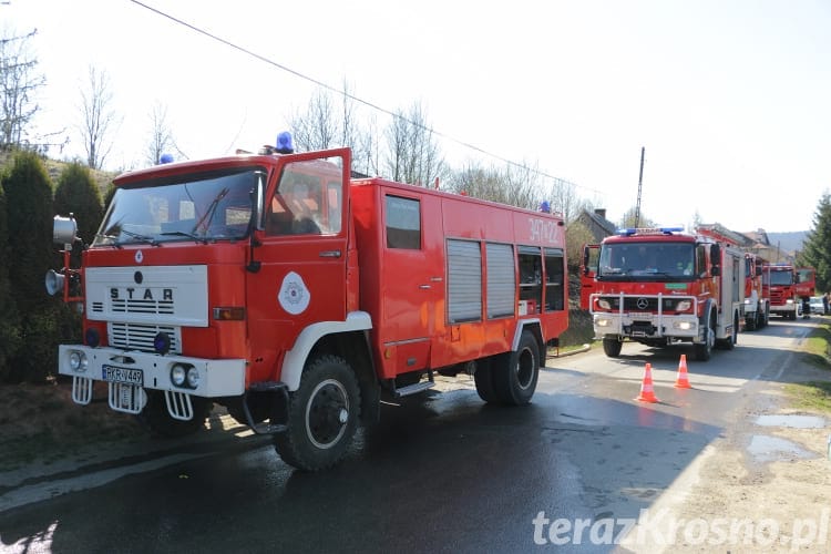 Pożar budynku gospodarczego w Głojscach