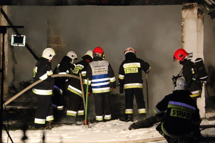 Pożar budynku gospodarczego w Jedliczu