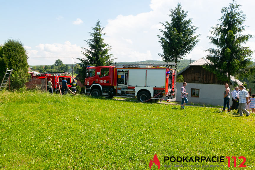 Pożar budynku gospodarczego w Kopytowej