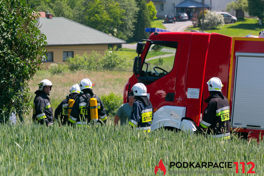 Pożar budynku gospodarczego w Kopytowej