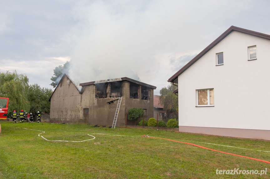 Pożar budynku gospodarczego w Odrzykoniu