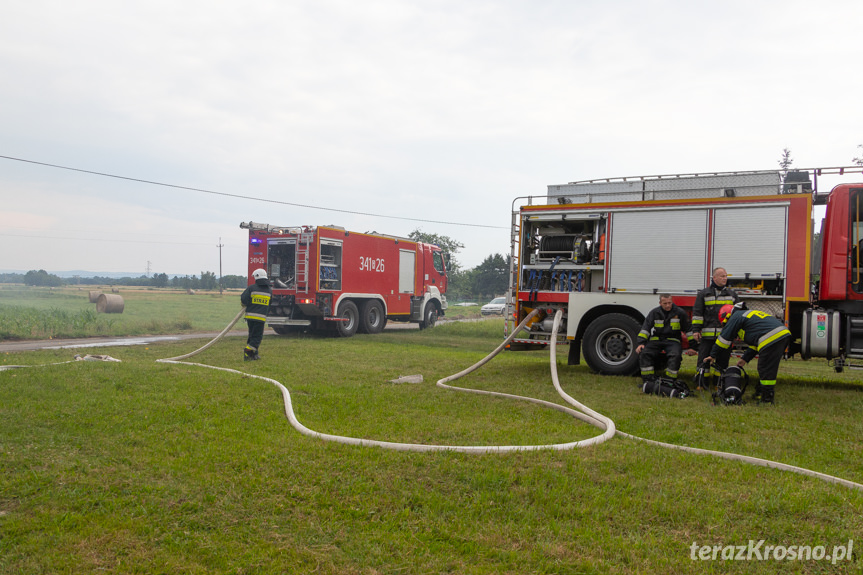 Pożar budynku gospodarczego w Odrzykoniu