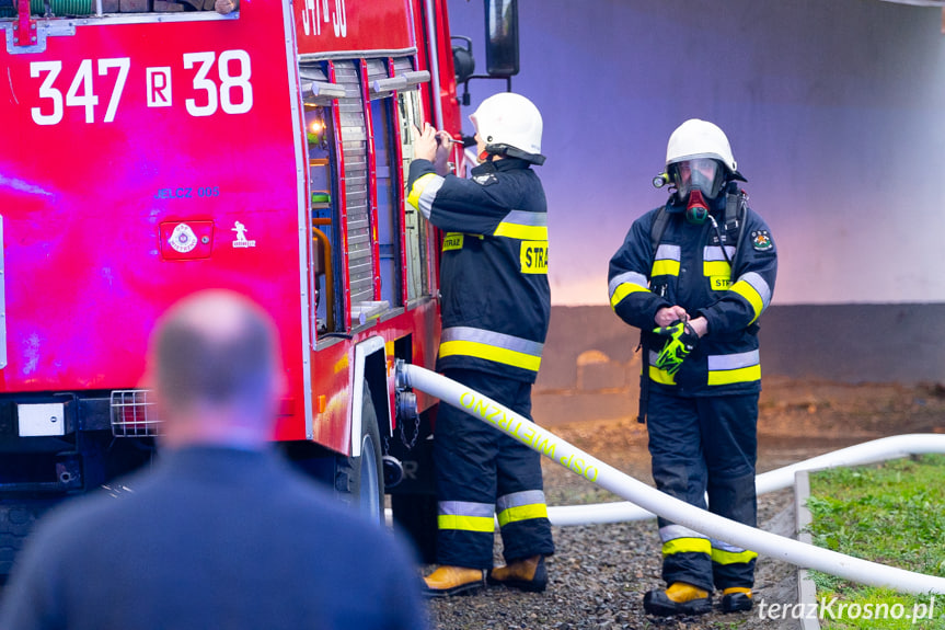 Pożar budynku gospodarczego w Wietrznie