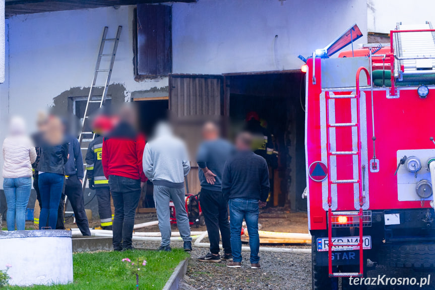 Pożar budynku gospodarczego w Wietrznie