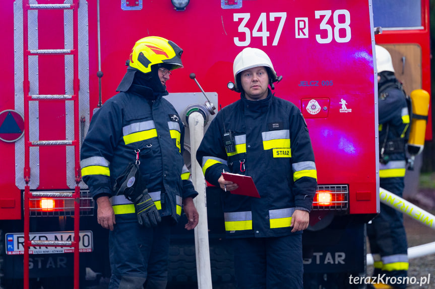 Pożar budynku gospodarczego w Wietrznie