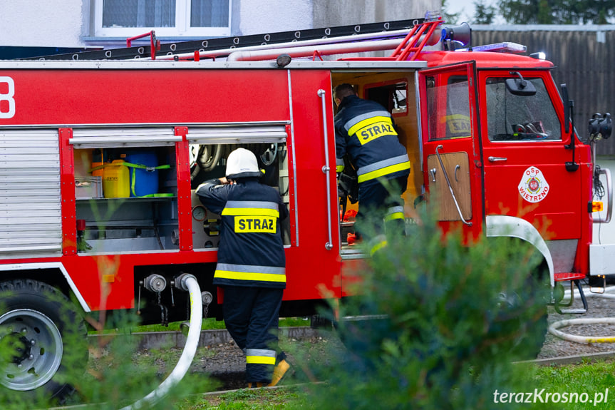 Pożar budynku gospodarczego w Wietrznie