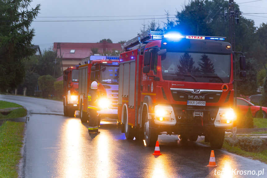 Pożar budynku gospodarczego w Wietrznie