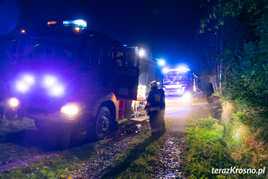 Pożar budynku gospodarczego w Wojaszówce