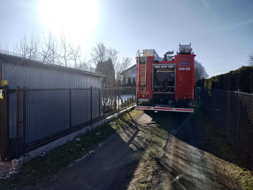 Pożar budynku mieszkalnego w Krościenku Wyżnym