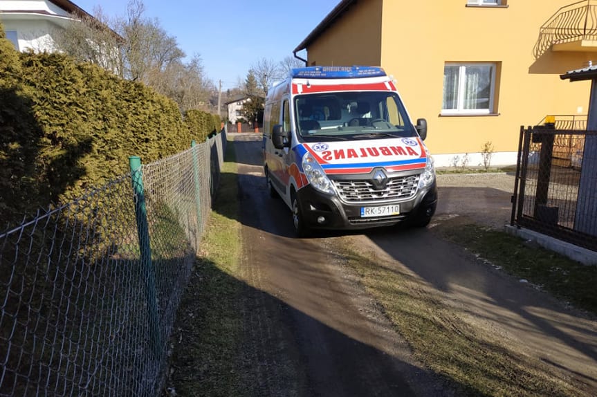 Pożar budynku mieszkalnego w Krościenku Wyżnym