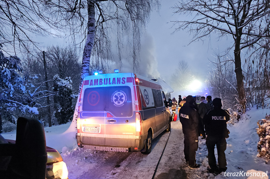 Pożar budynku mieszkalnego w Moderówce