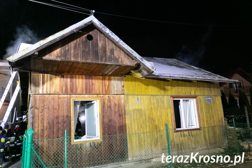 Pożar budynku mieszkalnego w Posadzie Górnej