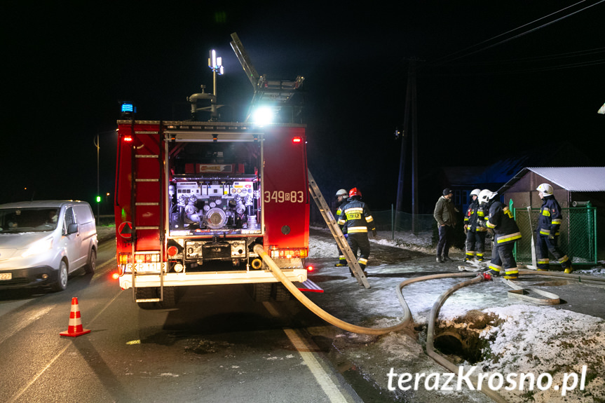 Pożar budynku mieszkalnego w Posadzie Górnej