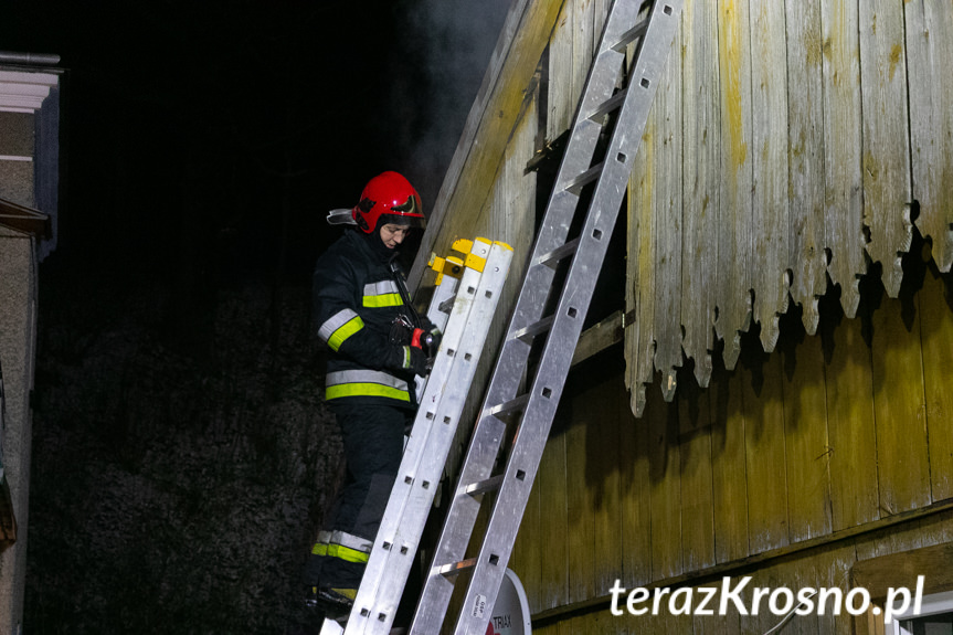 Pożar budynku mieszkalnego w Posadzie Górnej