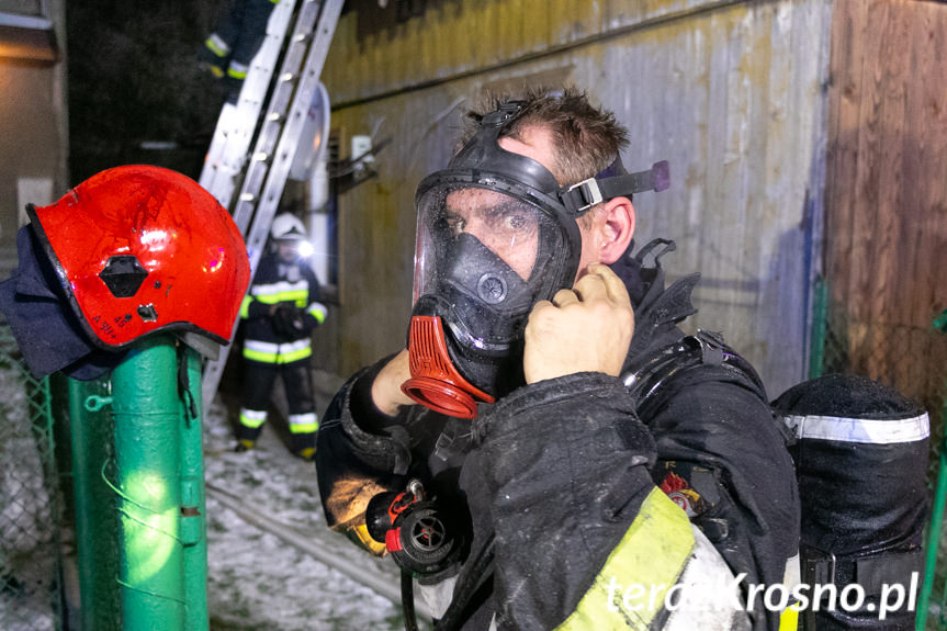 Pożar budynku mieszkalnego w Posadzie Górnej