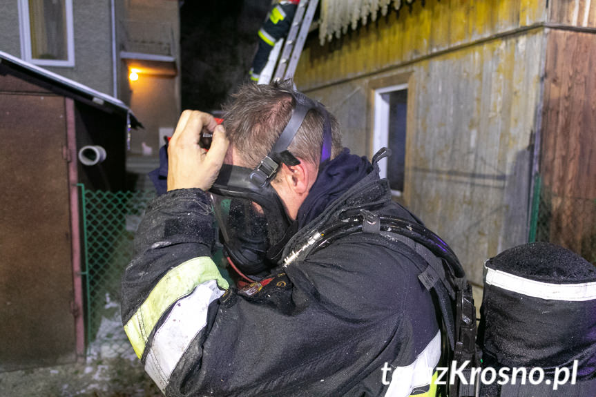 Pożar budynku mieszkalnego w Posadzie Górnej