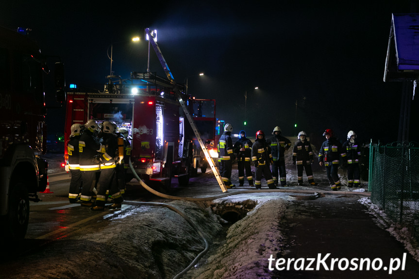 Pożar budynku mieszkalnego w Posadzie Górnej