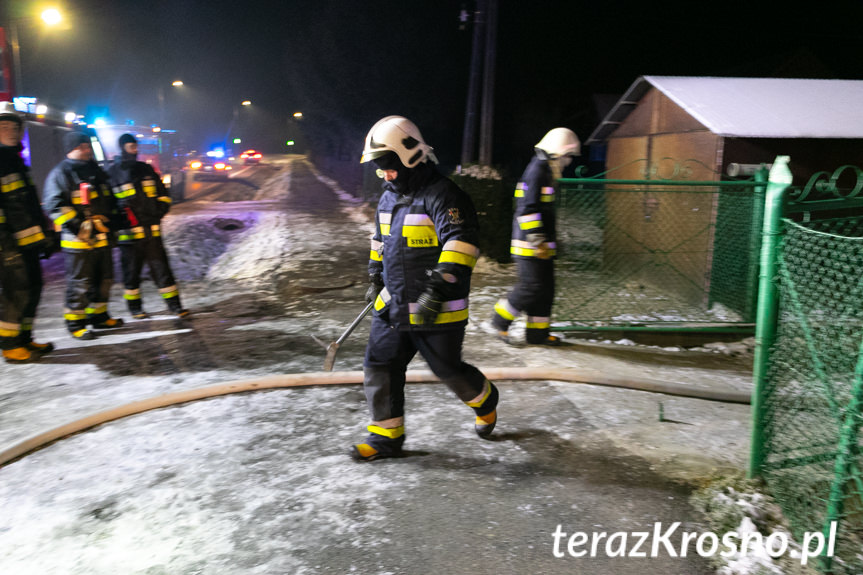 Pożar budynku mieszkalnego w Posadzie Górnej