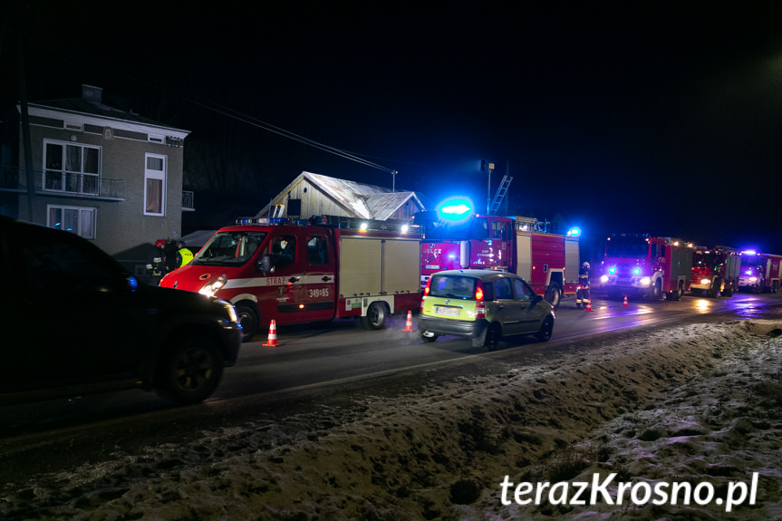 Pożar budynku mieszkalnego w Posadzie Górnej