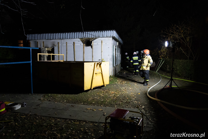 Pożar budynku na Oficerskiej