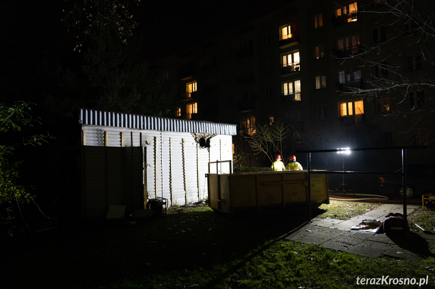 Pożar budynku na Oficerskiej