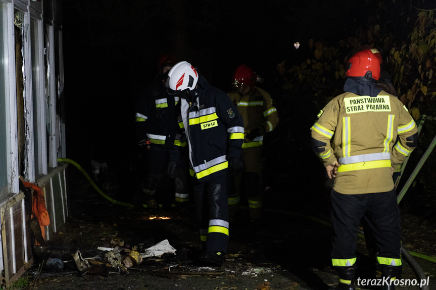 Pożar budynku na Oficerskiej