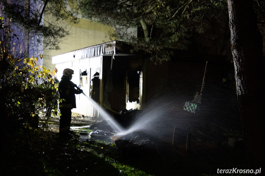 Pożar budynku na Oficerskiej