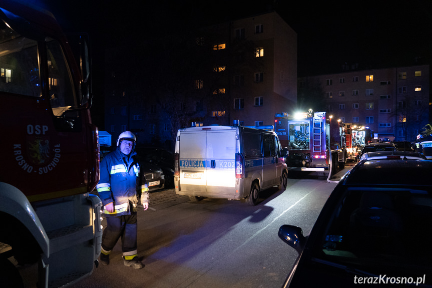 Pożar budynku na Oficerskiej