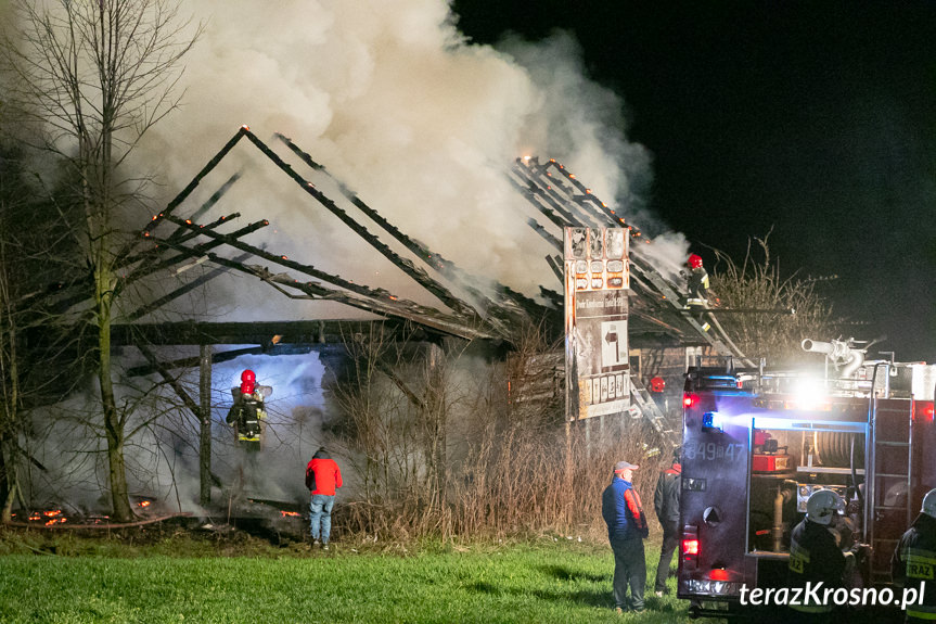 Pożar budynku w Iskrzyni