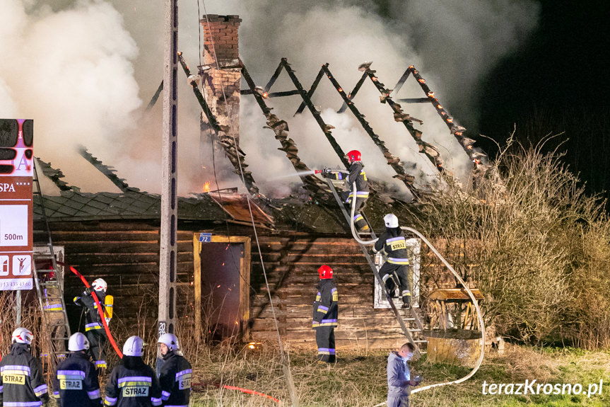 Pożar budynku w Iskrzyni