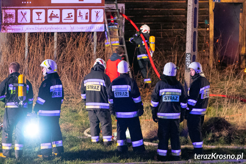 Pożar budynku w Iskrzyni