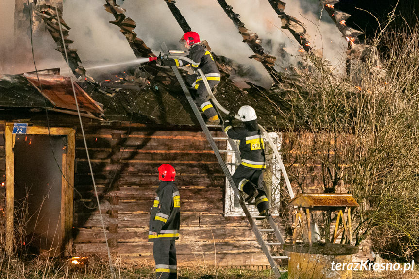 Pożar budynku w Iskrzyni