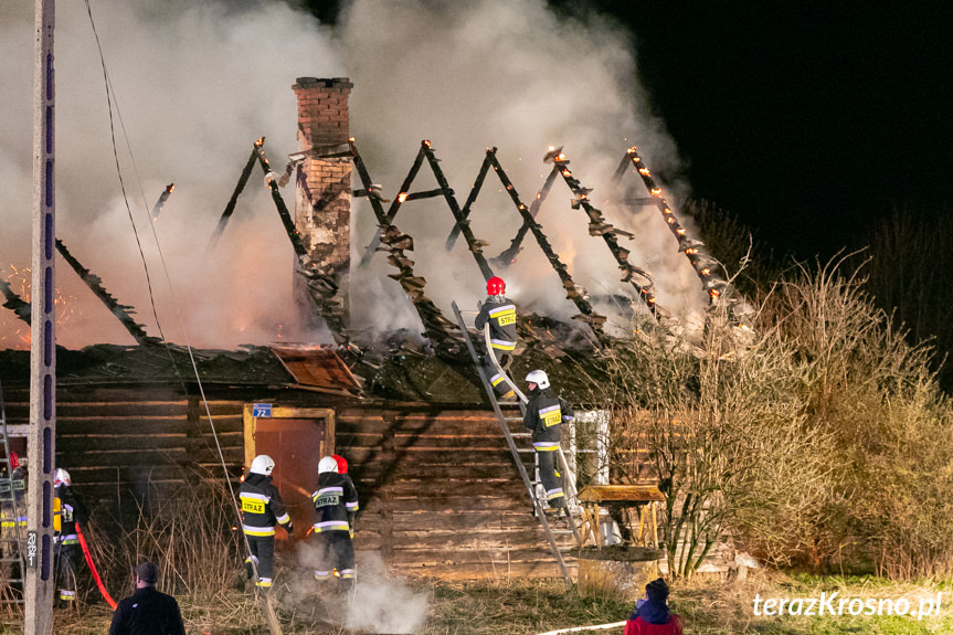 Pożar budynku w Iskrzyni