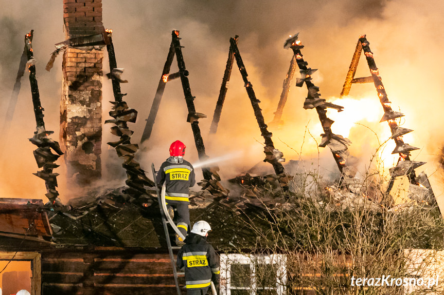 Pożar budynku w Iskrzyni