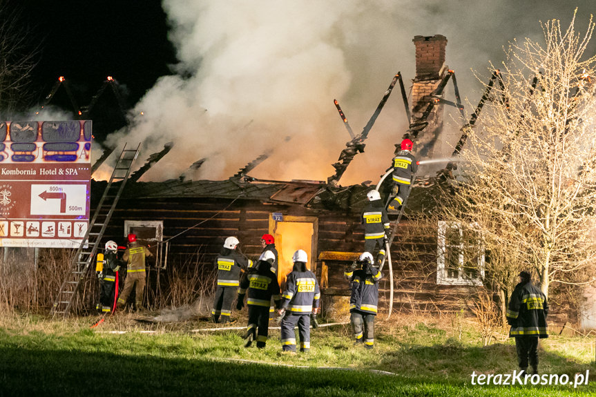 Pożar budynku w Iskrzyni