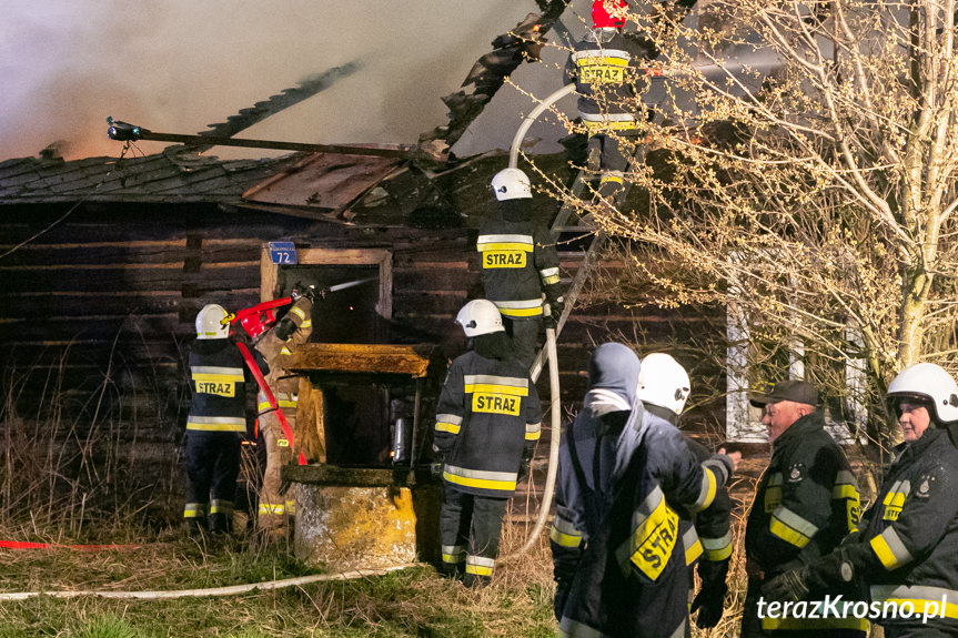 Pożar budynku w Iskrzyni