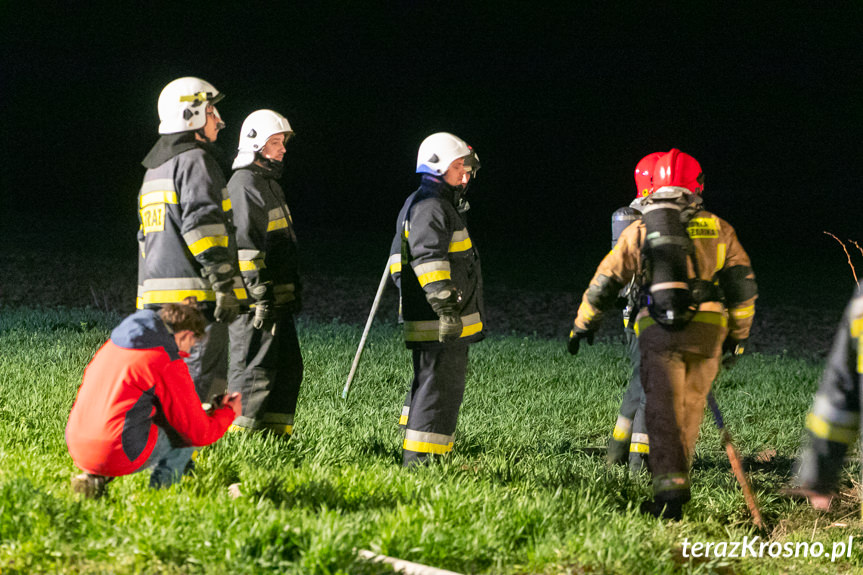 Pożar budynku w Iskrzyni