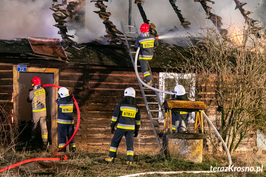 Pożar budynku w Iskrzyni