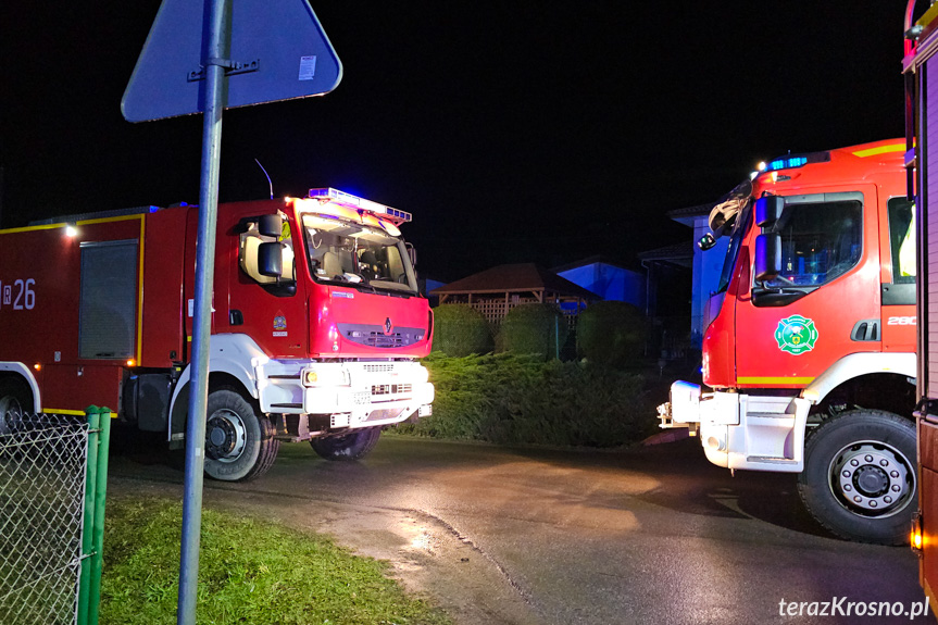 Pożar budynku w Jaszczwi