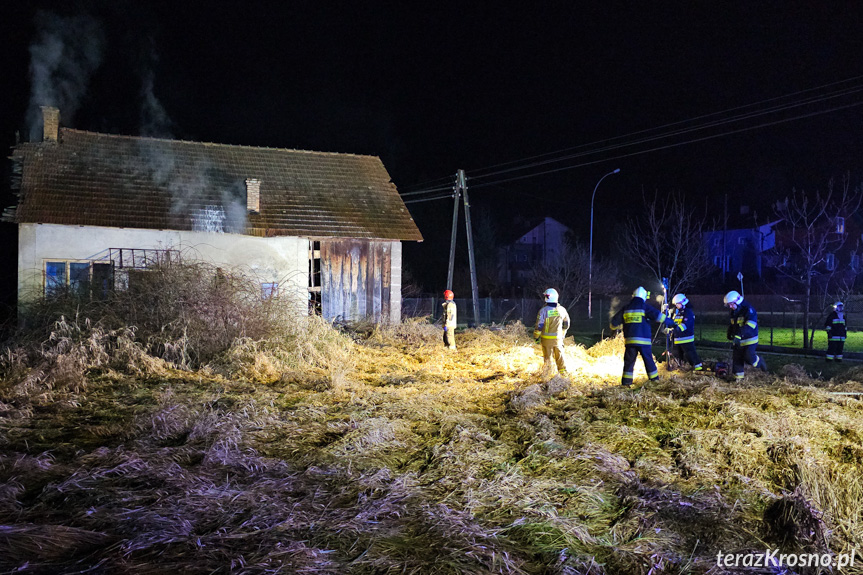 Pożar budynku w Jaszczwi