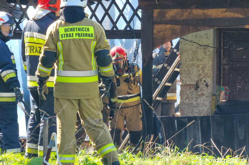 Pożar budynku w Kopytowej