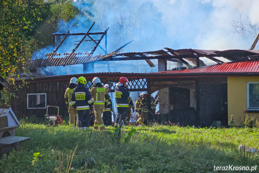 Pożar budynku w Kopytowej