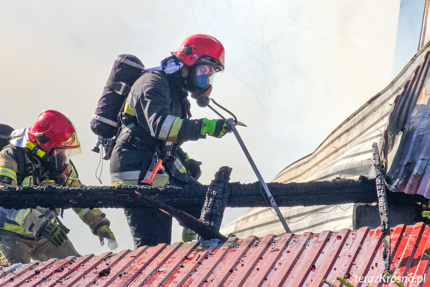 Pożar budynku w Kopytowej