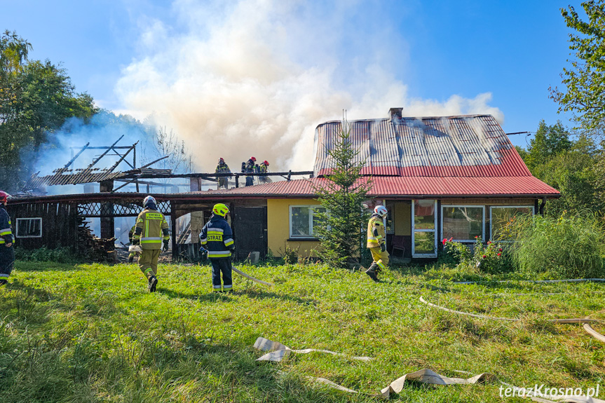 Pożar budynku w Kopytowej