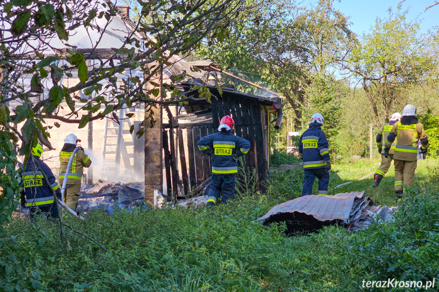 Pożar budynku w Kopytowej