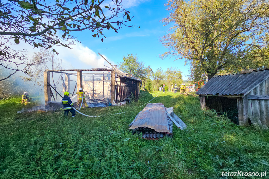 Pożar budynku w Kopytowej