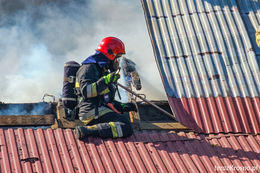 Pożar budynku w Kopytowej